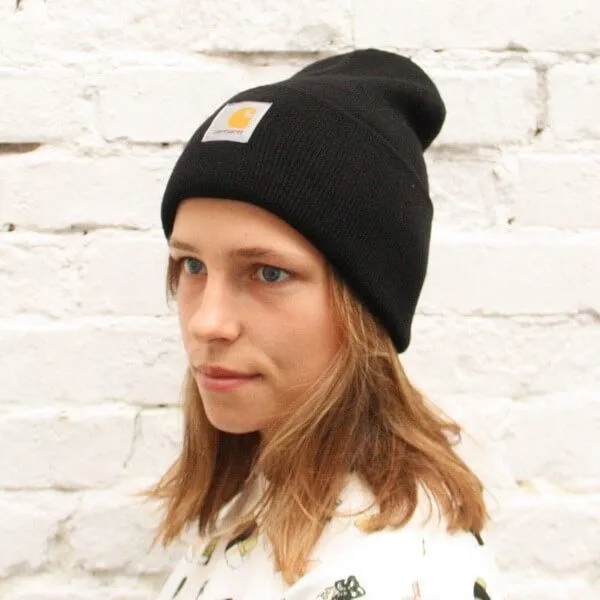 Шапка Carhartt WIP Watch Hat Black - фото 6