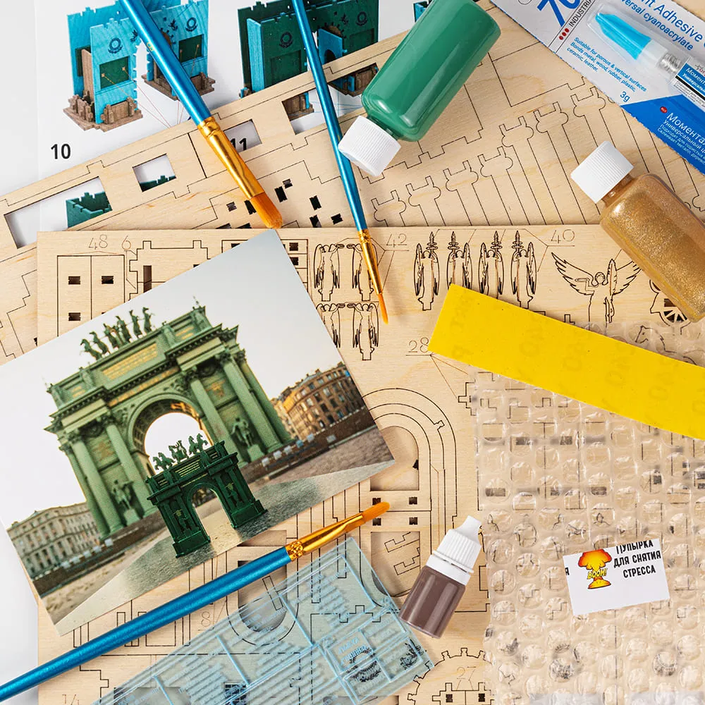 Сборная модель Нарвские ворота - фото 9