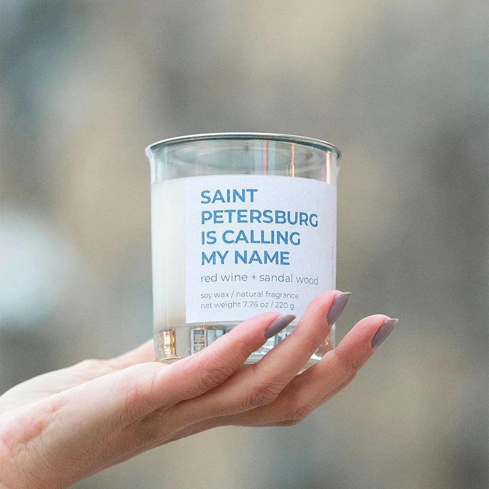 Ароматическая свеча taddywax Saint Petersburg is calling my name - фото 1