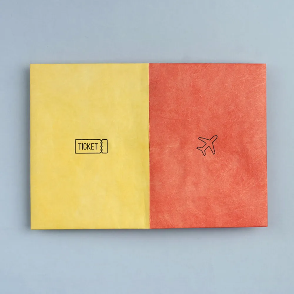 Обложка для паспорта из тайвека New Wallet Билет и самолёт - фото 5