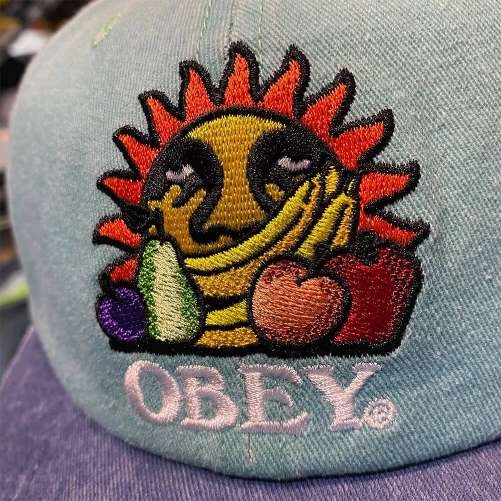 Кепка Obey Pigment Fruits 6 Panel Snapback Sea Spray Multi - фото 4