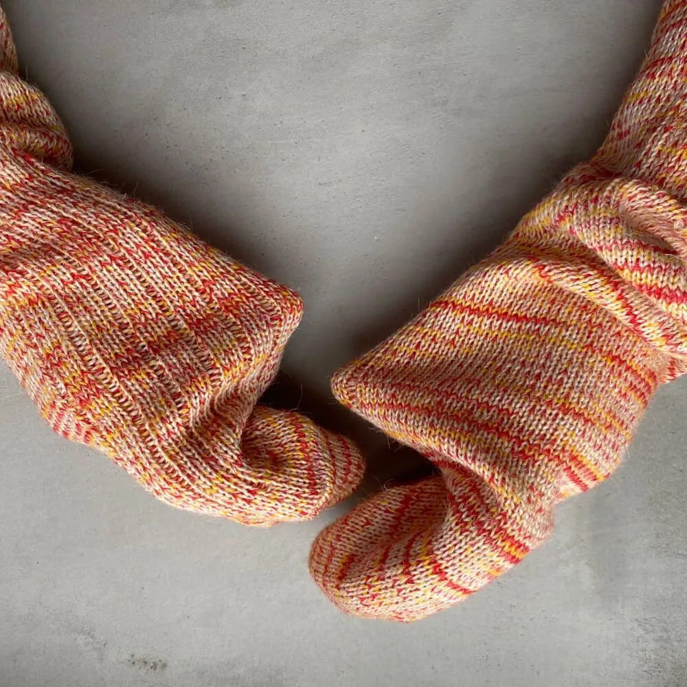 Шерстяные носки Friend Function оранжевые - фото 5