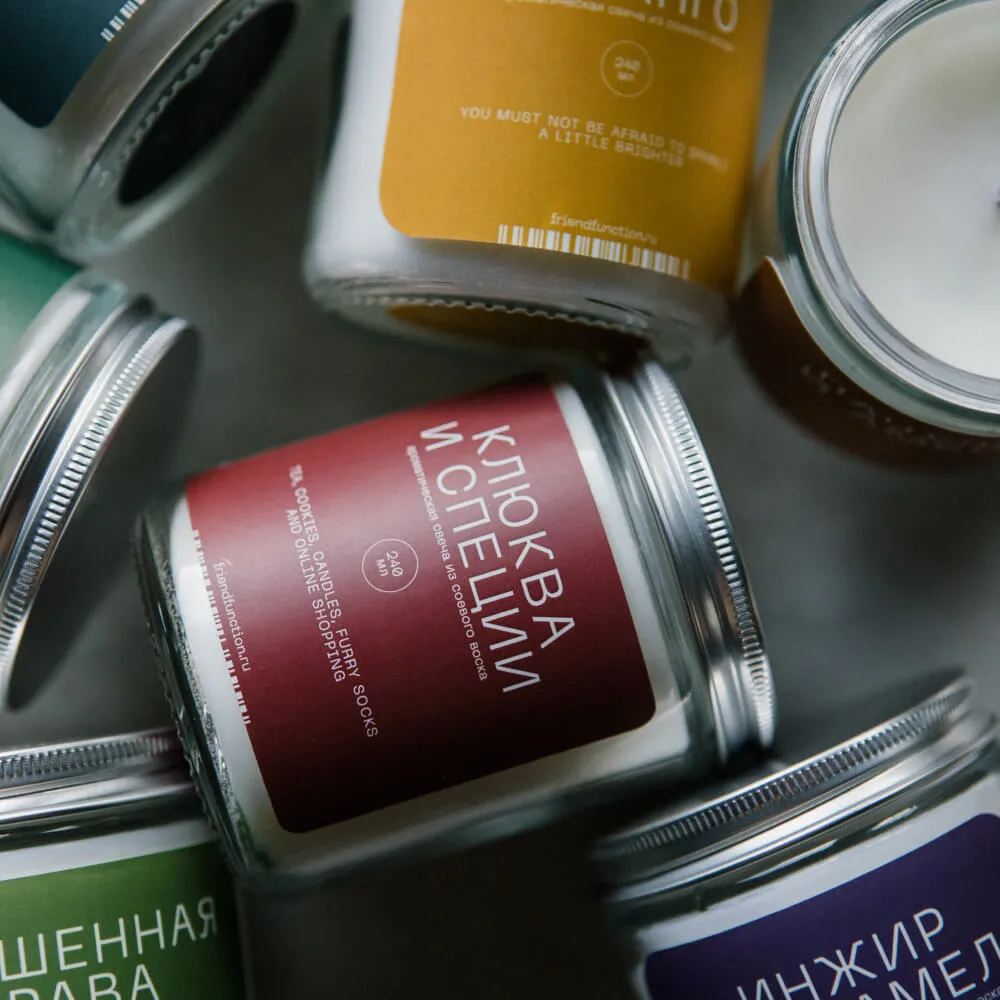 Свеча Friend Function Клюква и специи 240 мл - фото 1