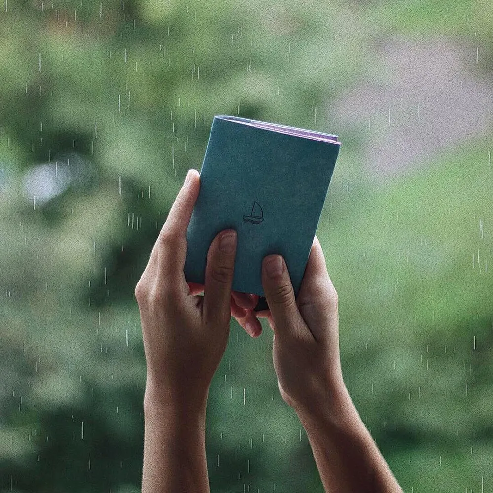 Обложка для паспорта из тайвека New Wallet Чайка и лодка - фото 8