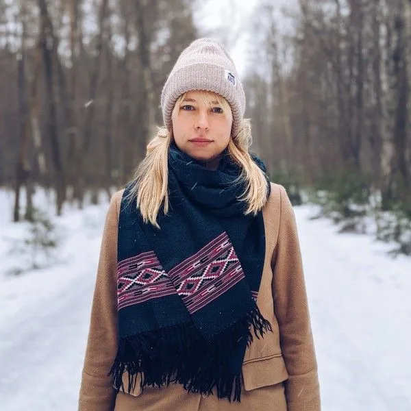 Большой шерстяной шарф Evergreen Folk - фото 1