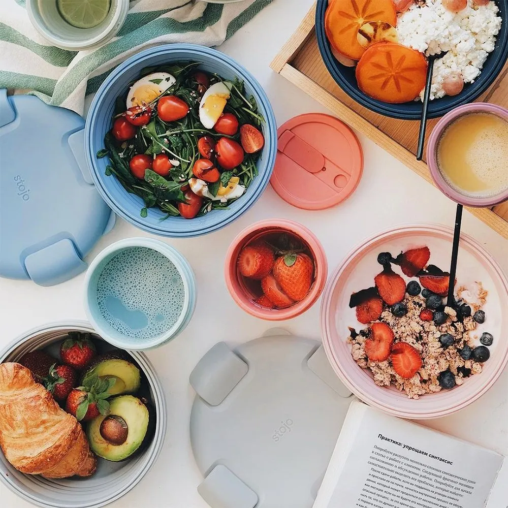 Складной ланч-бокс Stojo Bowl Carnation 1065 мл - фото 10