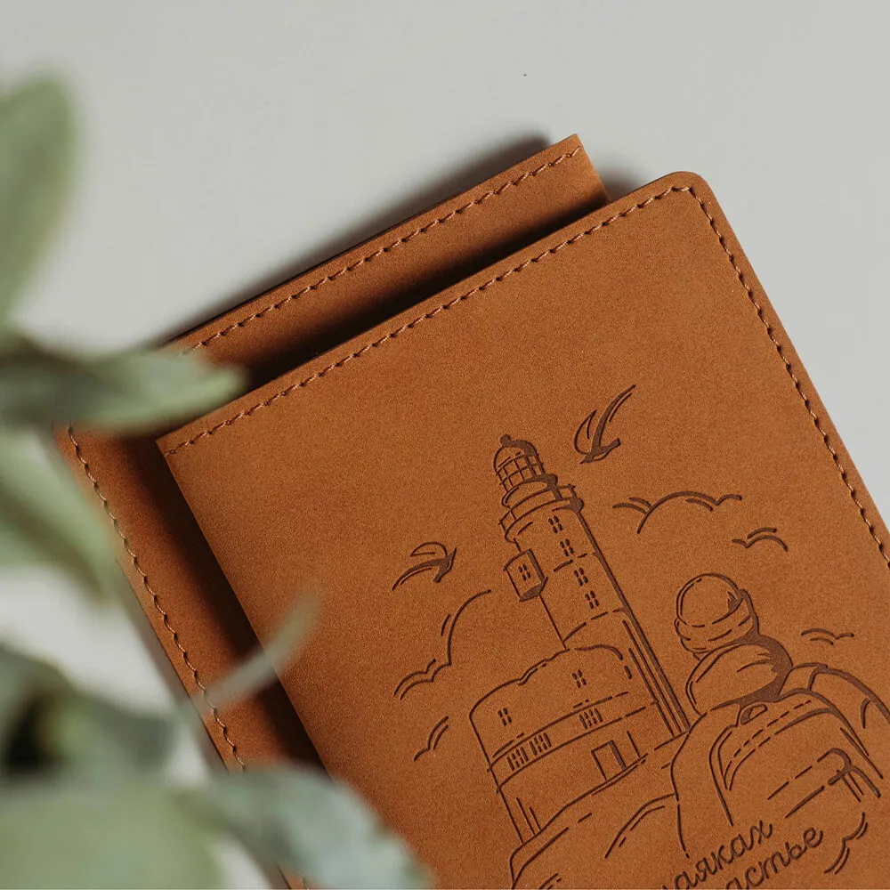 Обложка на паспорт с маяками (разные цвета) - фото 5