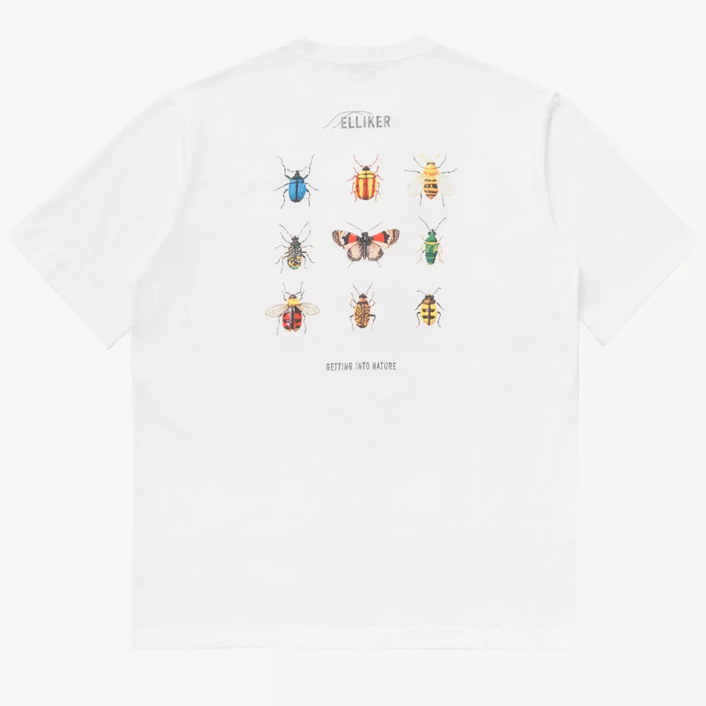 Футболка Elliker Rill Bug Print Short Sleeve белая - фото 3