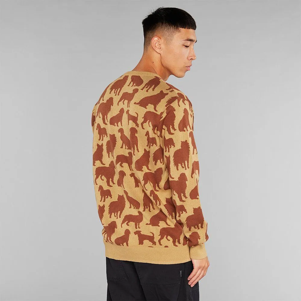 Свитер Dedicated Mora Dog Shapes Beige мужской - фото 4