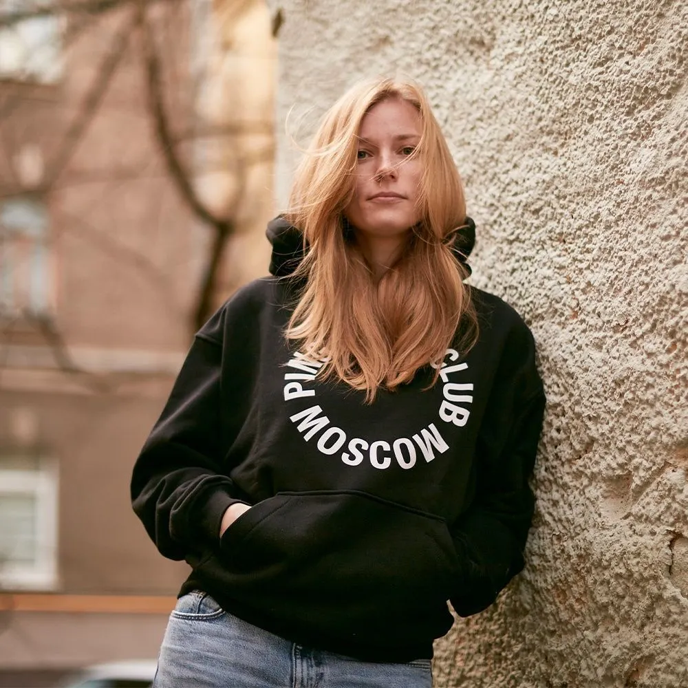 Худи Ping Pong Club Moscow Big Logo черный - фото 2
