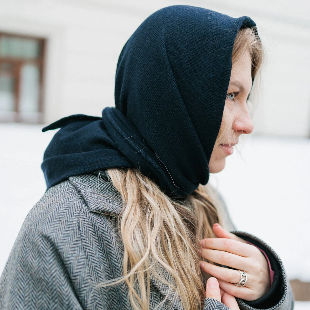 Косынка Friend Function шерстяная кобальт - фото 9