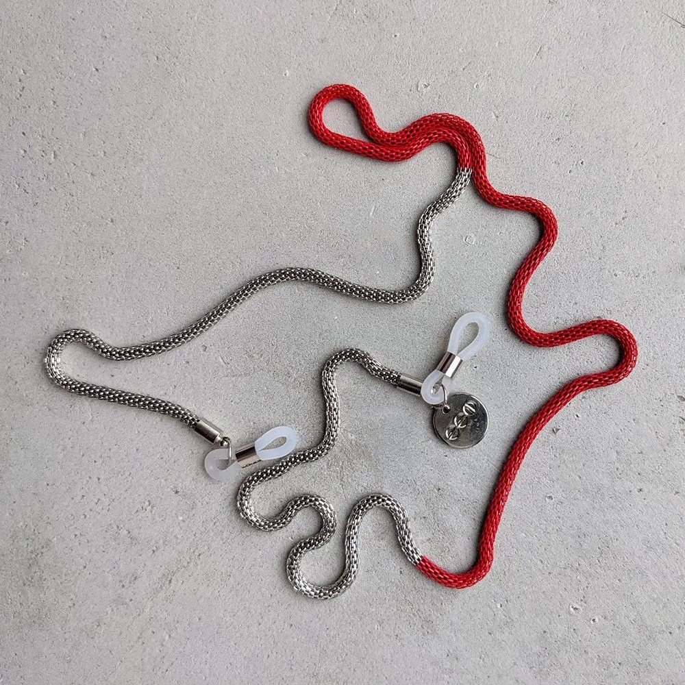 Цепочка для очков Komono Lenox Silver Red - фото 2