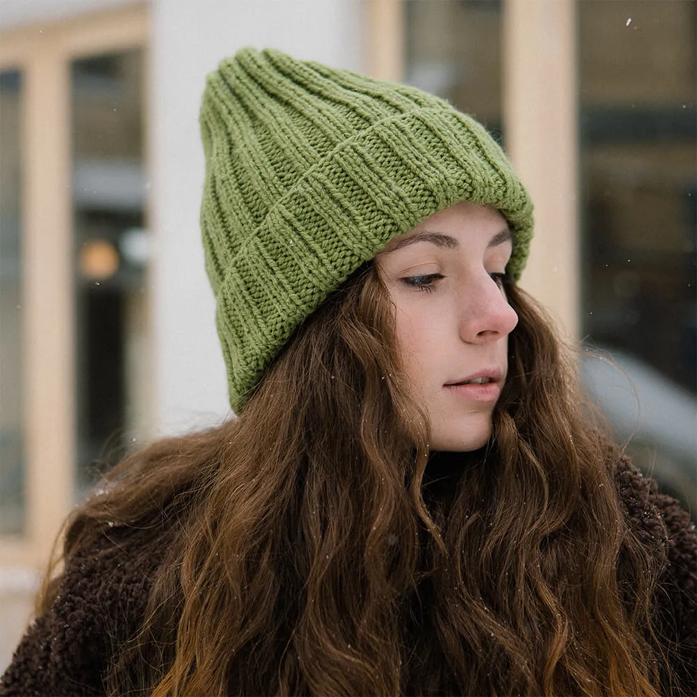 Шапка шерстяная Friend Function Крупной Вязки Фисташковая - фото 1