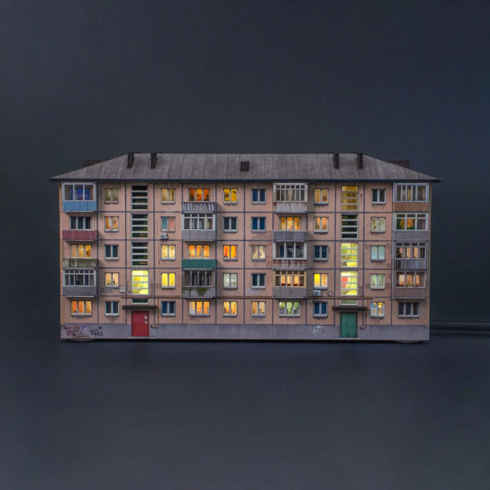 Ночник-панелька Хрущевка мини - фото 1