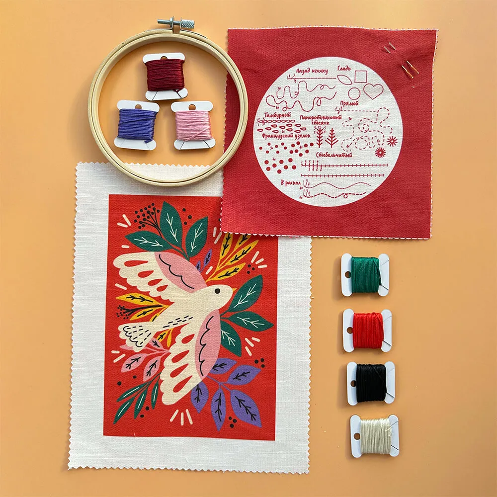 Большой набор для вышивки Не белый лист (разные дизайны) - фото 17