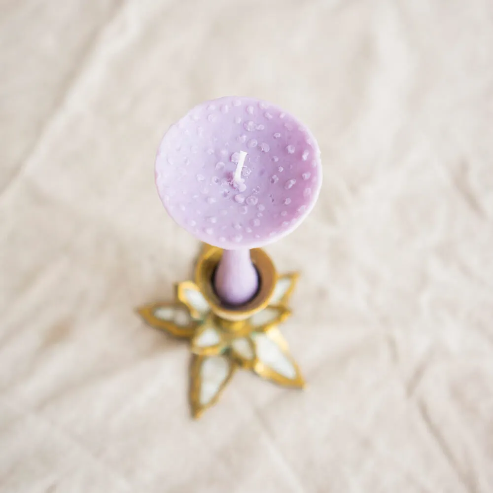 Ароматическая свеча Unification Love Гриб шляпкой вверх лиловый - фото 5