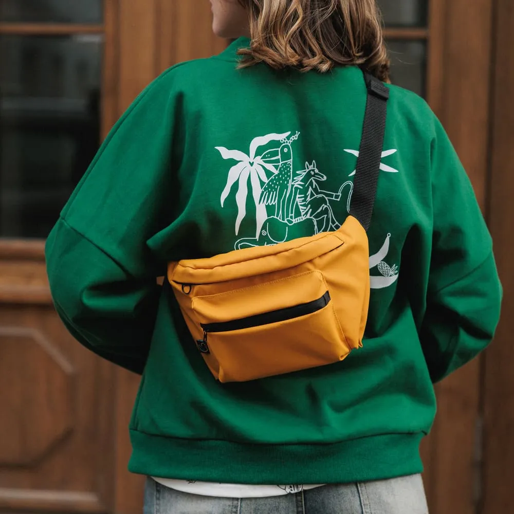 Сумка Friend Function большая хорошая прорезиненная (горчица) - фото 6