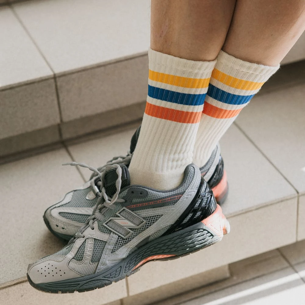 Носки Friend Function комфортные линии желтый-синий-оранжевый 40-46 - фото 6