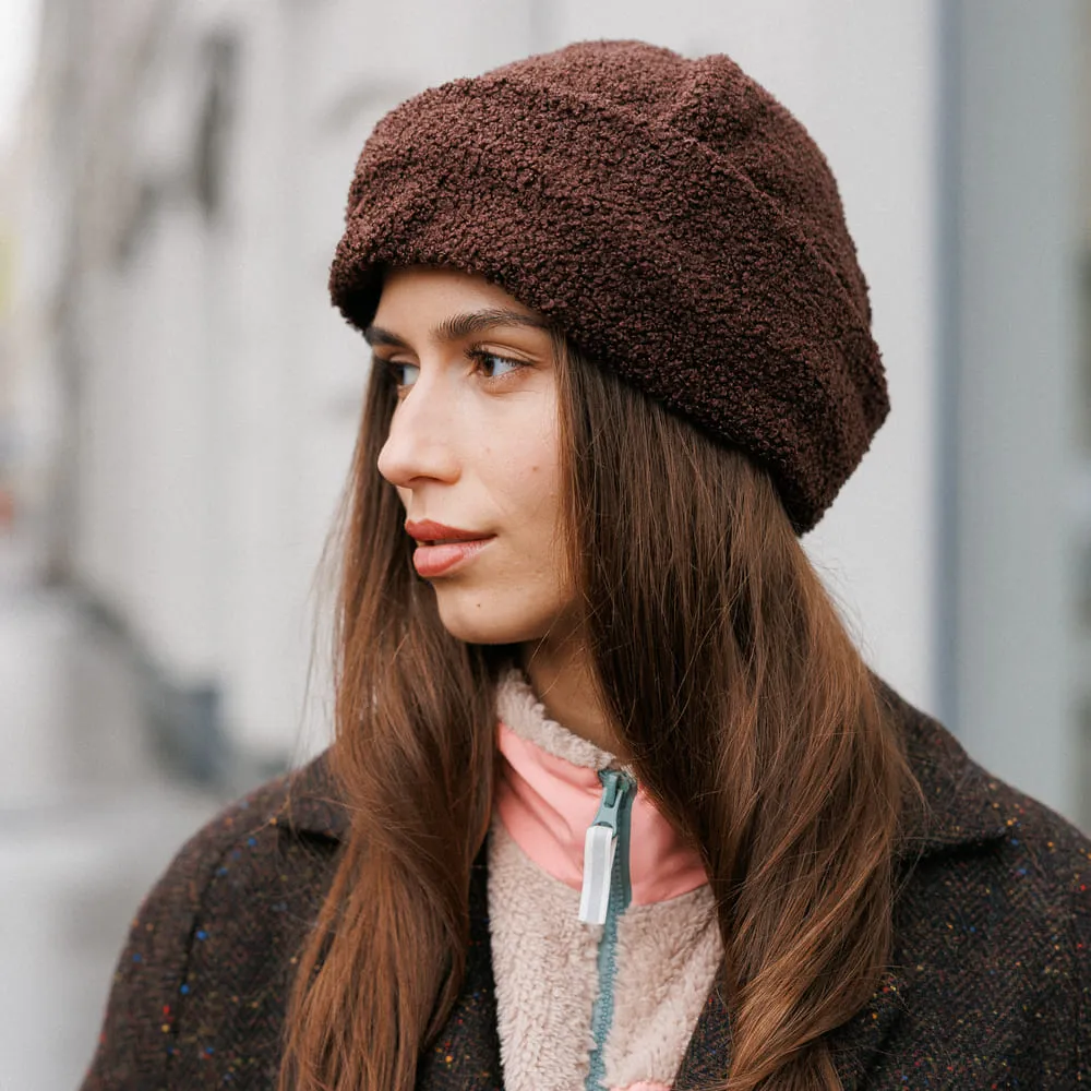 Барашковая шапка тюбетейкового типа Friend Function коричневая - фото 7