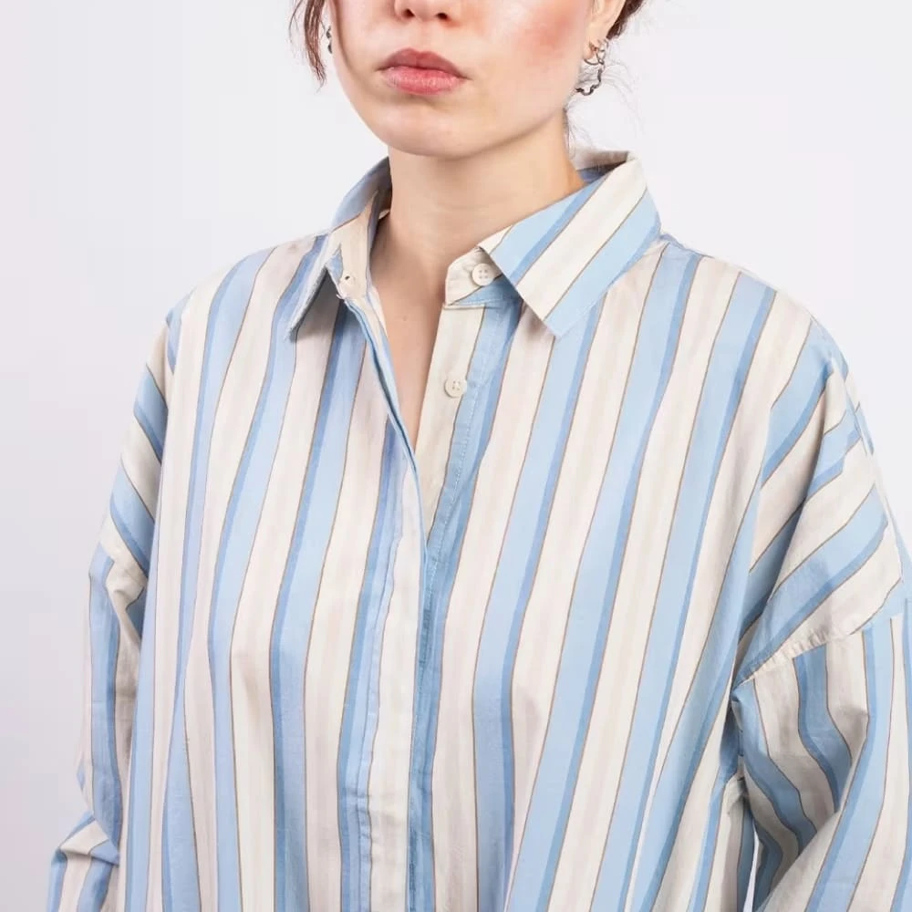 Платье-рубашка Thinking Mu Messina Stripes Aurel - фото 2