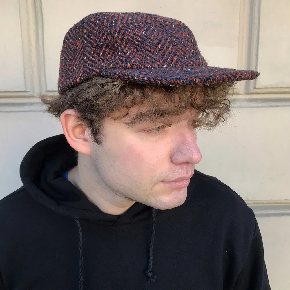 Пятипанельная кепка из твида Friend Function красно-синяя - фото 5