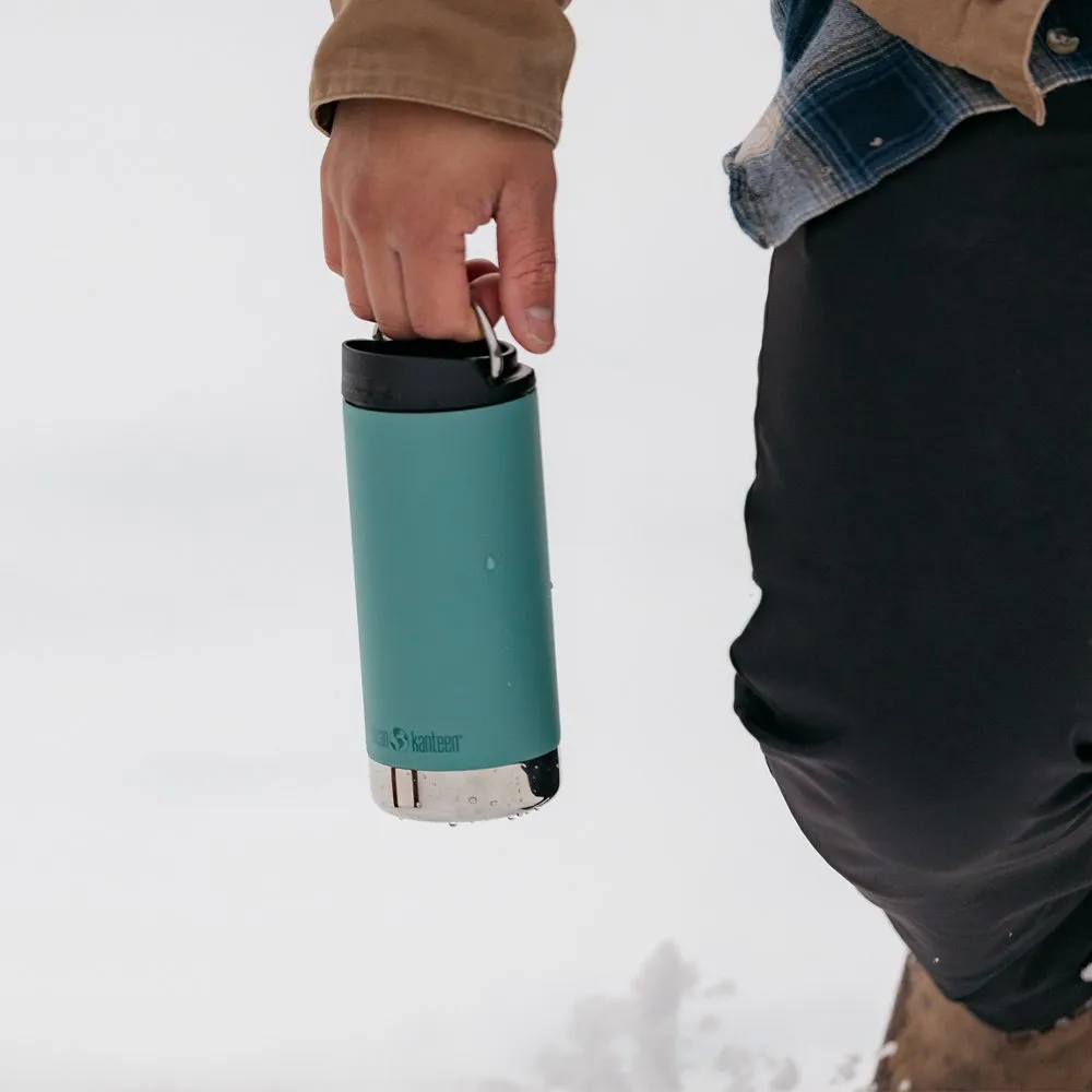 Термокружка Klean Kanteen TKWide 355 мл Cafe Cap Beryl Green - фото 9