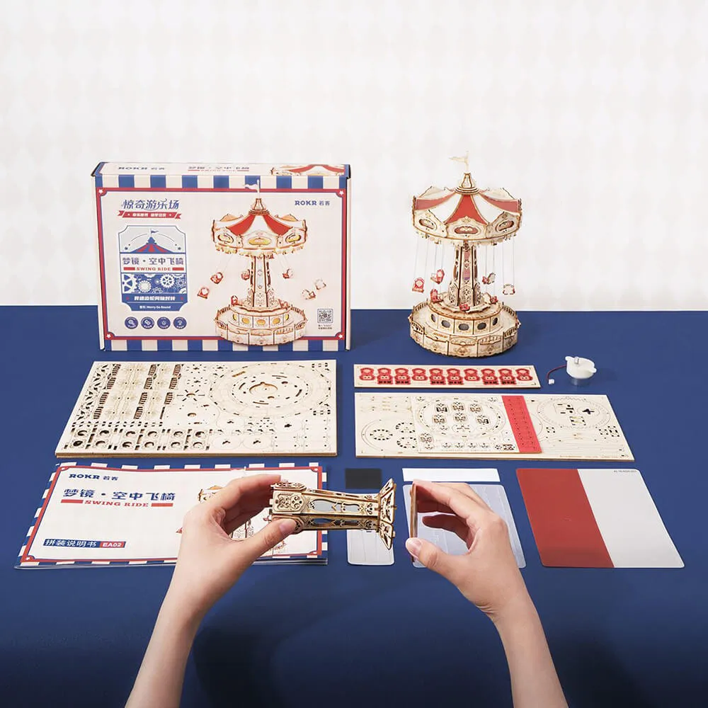 3D-пазл + музыкальная шкатулка Robotime Swing Ride - фото 10