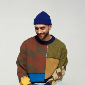 Шапка CHECK YA HEAD синяя T1504/96