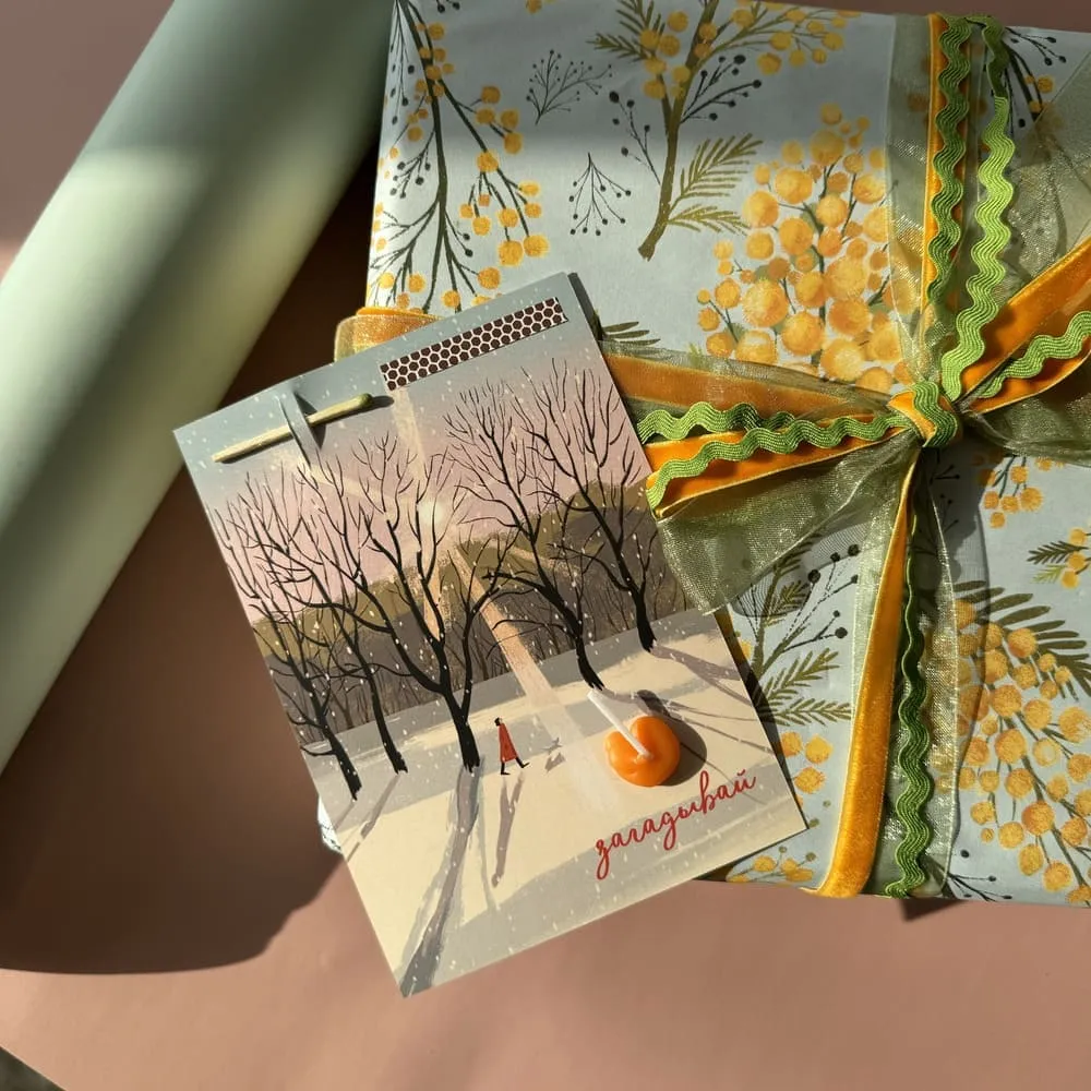 Открытка свечка Прогулка - фото 1