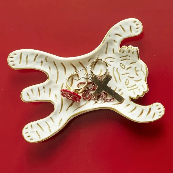 Блюдце для украшений и мелочей с тигром - фото 4