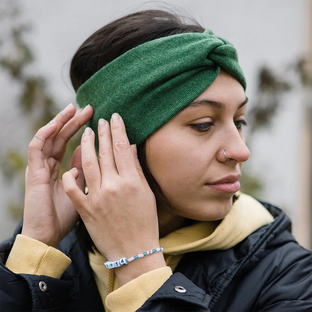 Шерстяная полоска (повязка) на голову Friend Function Бутылочно-зелёный - фото 1