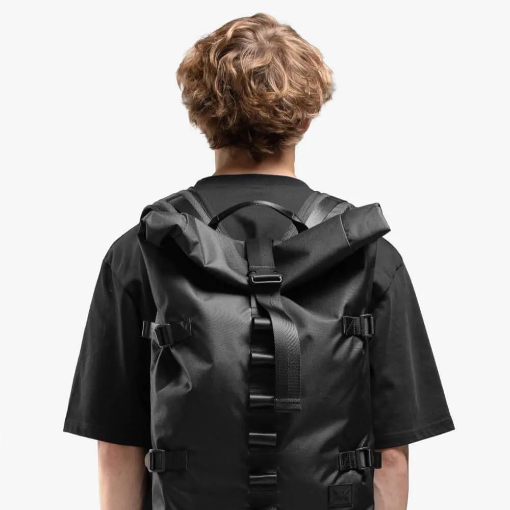 Рюкзак Молодость Roll Top черный - фото 9