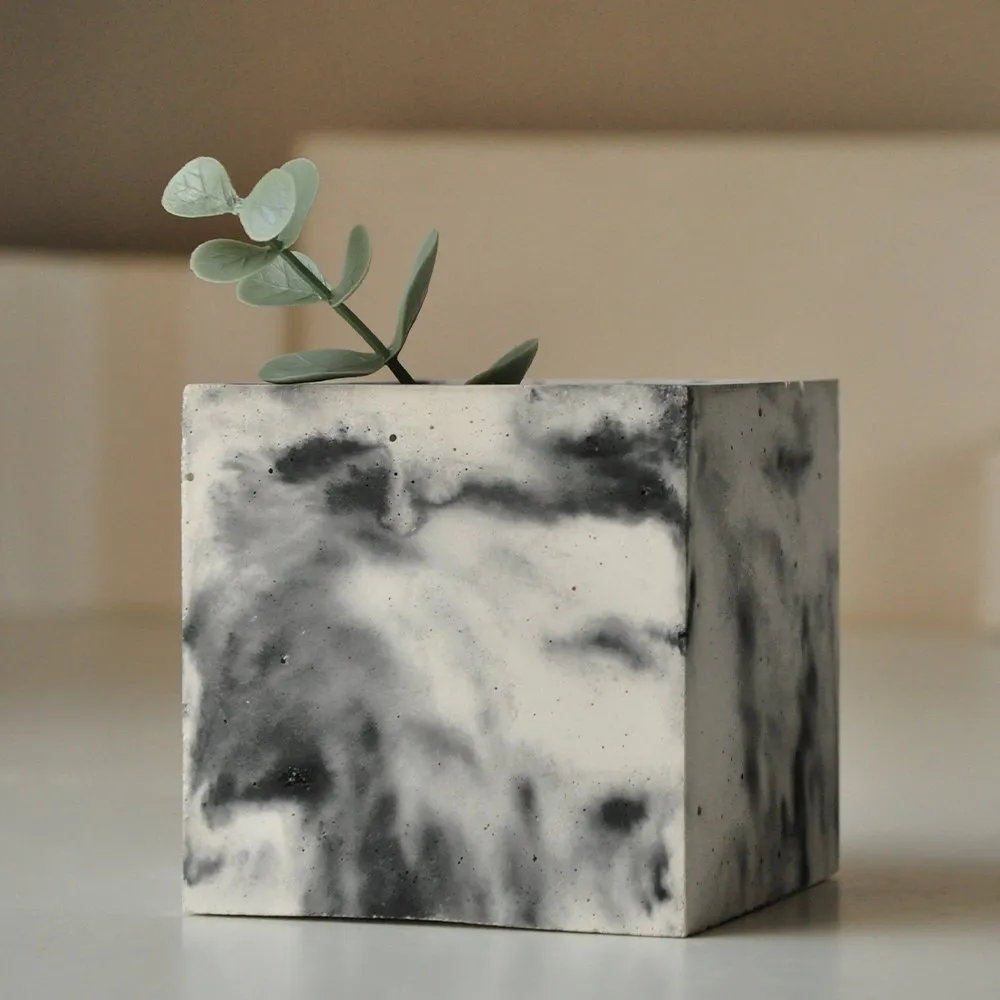Куб CONCRETE COLOR Bernt L светлый мрамор - фото 1