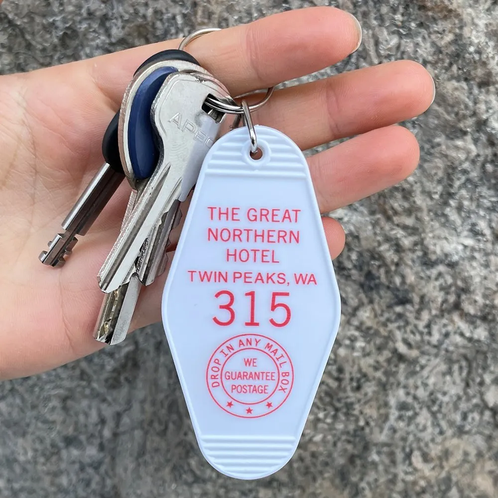 Брелок на ключи Friend Function TWIN PEAKS белый - фото 1