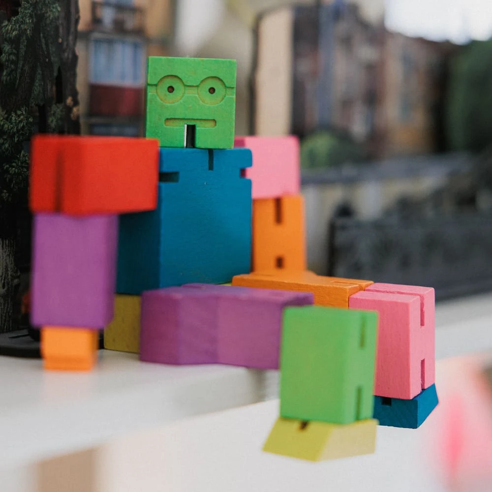 Робот-кубик (разные цвета) - фото 7