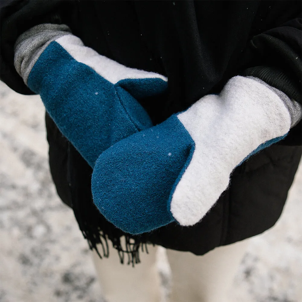 Варежки Friend Function Бирюзово-серые - фото 1