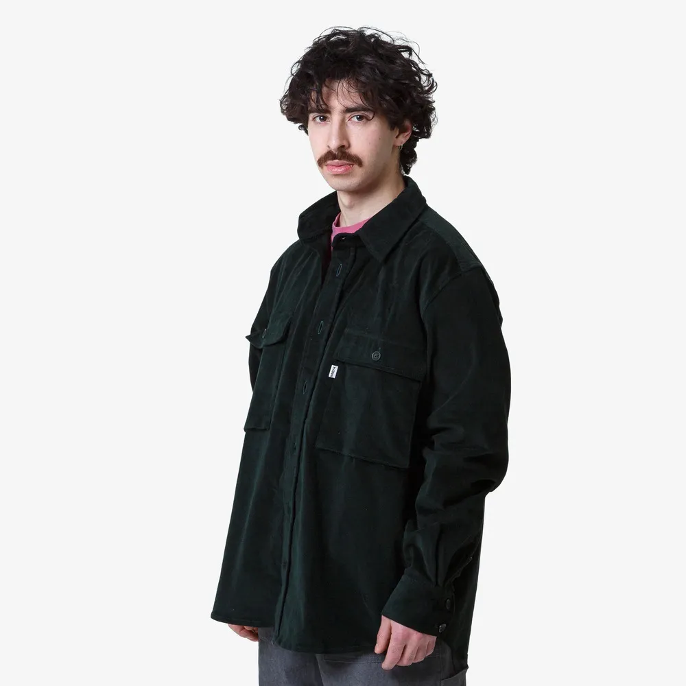 Рубашка МЕЧ MICRO CORD SHIRT Dark Green - фото 7