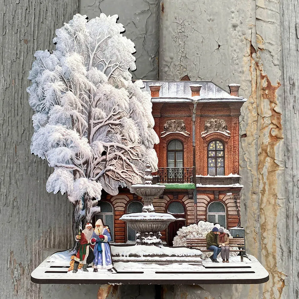 Набор Тот самый Петербург зимний с фонтаном - фото 1