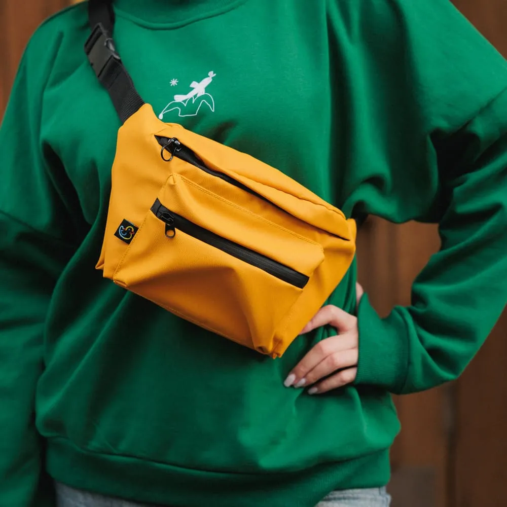 Сумка Friend Function большая хорошая прорезиненная (горчица) - фото 3