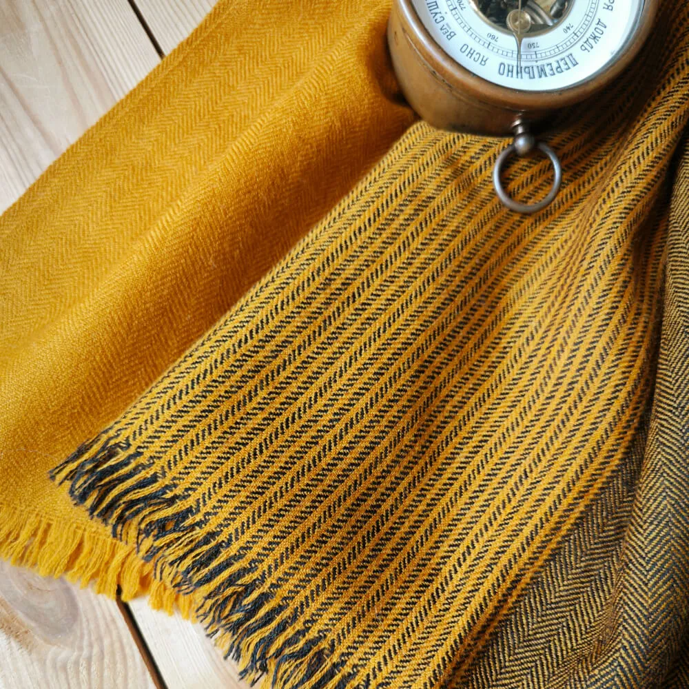 Большой шерстяной шарф Mustered Stripe Folk - фото 2