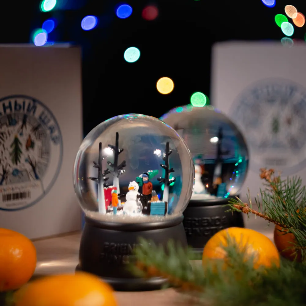 Снежный шар Friend Function Новогодний двор - фото 6