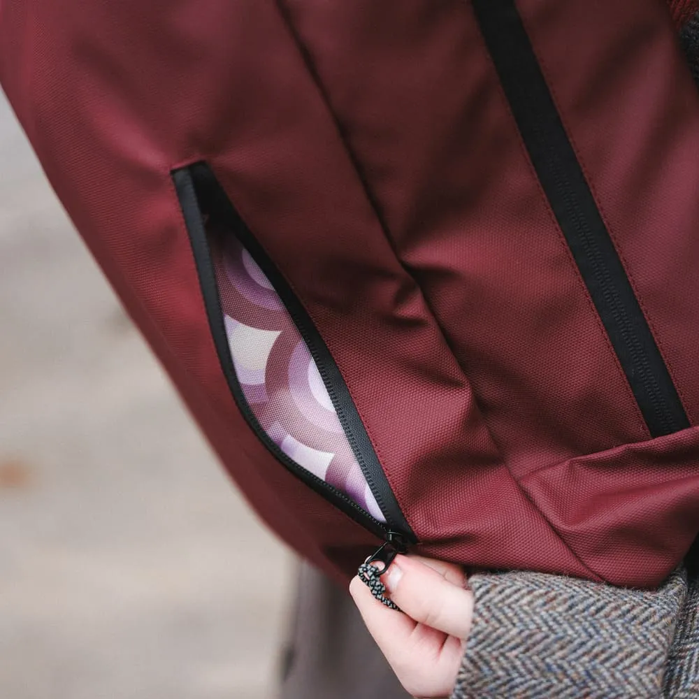 Рюкзак роллтоп Friend Function прорезиненный бордовый - фото 4