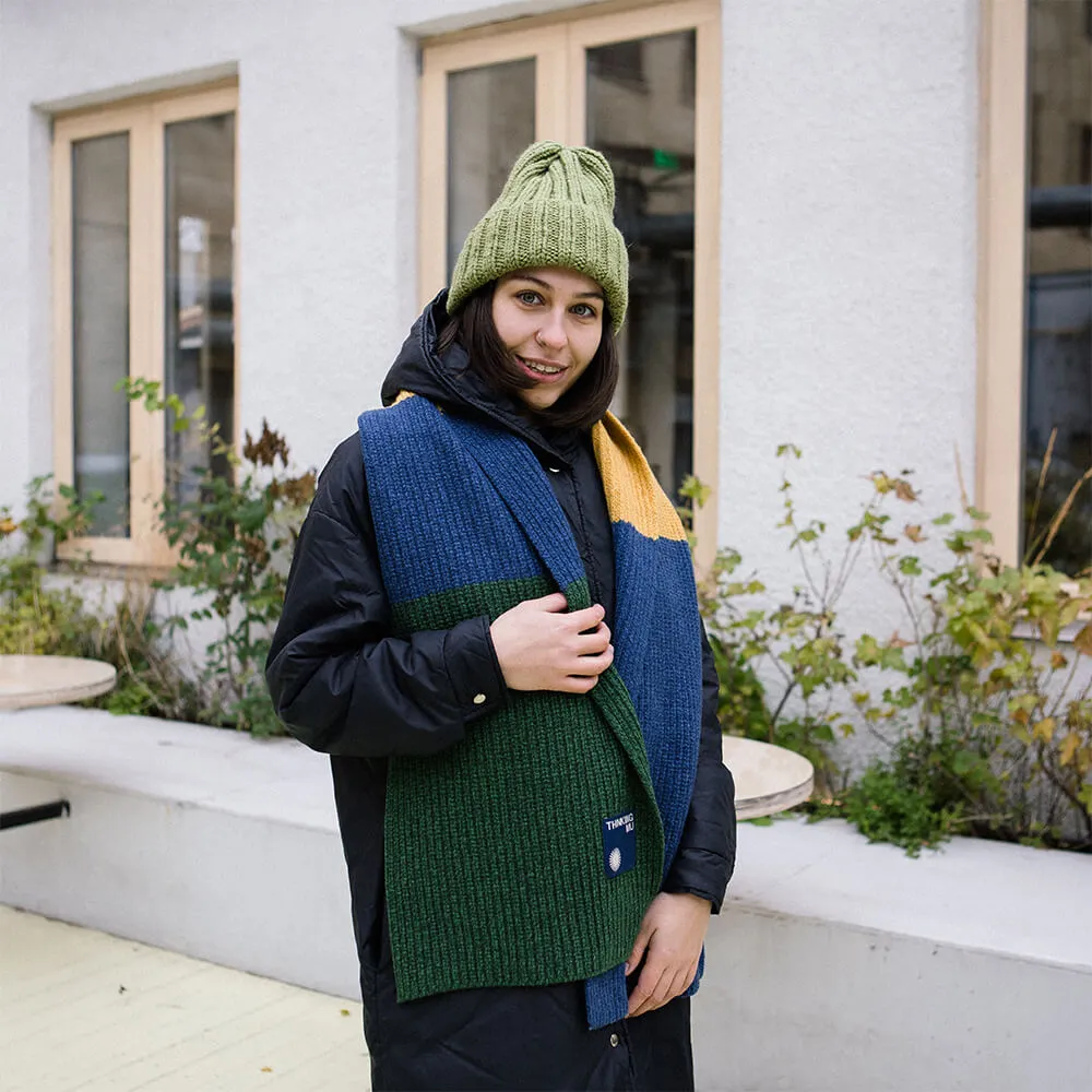 Шарф Thinking Mu Ghede Dark Green - фото 1