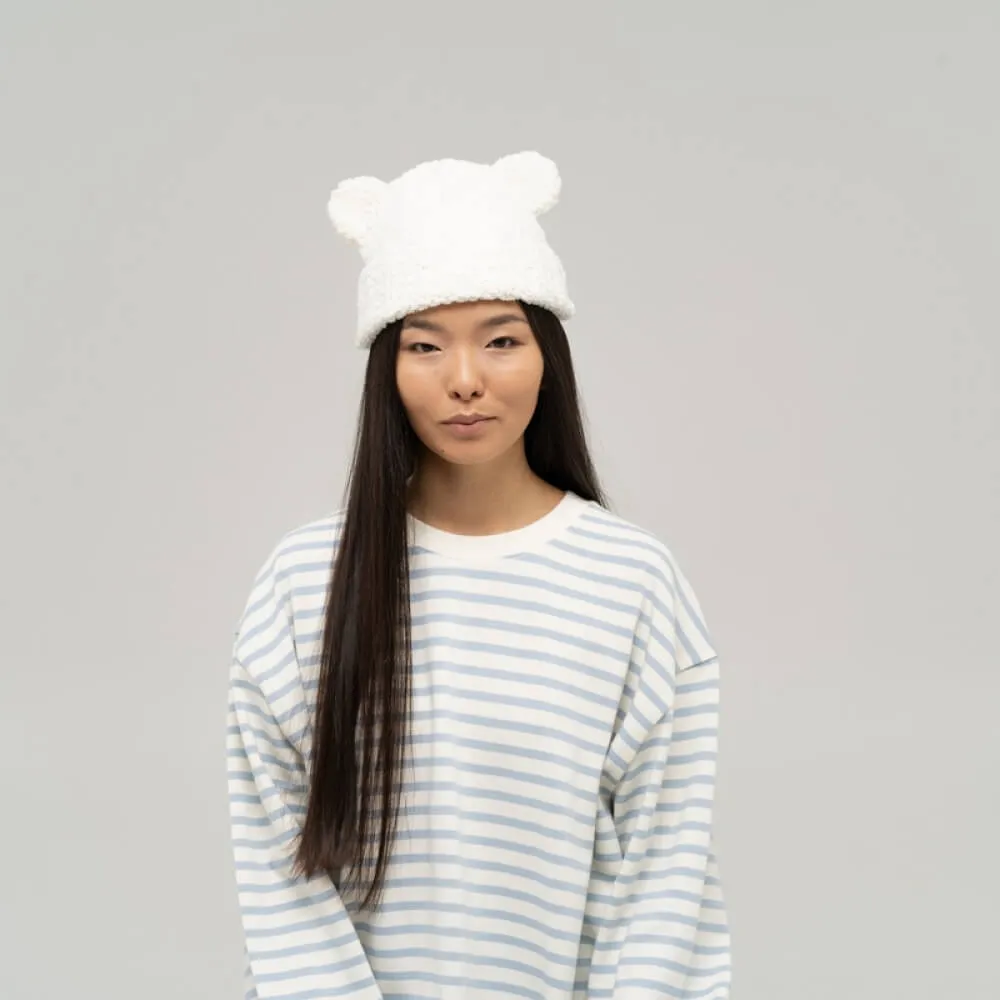 Шапка CHECK YA HEAD белая 2466/68 - фото 1