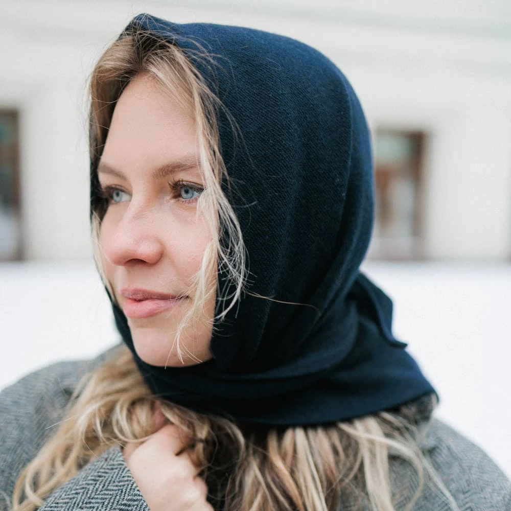 Косынка Friend Function шерстяная кобальт - фото 4