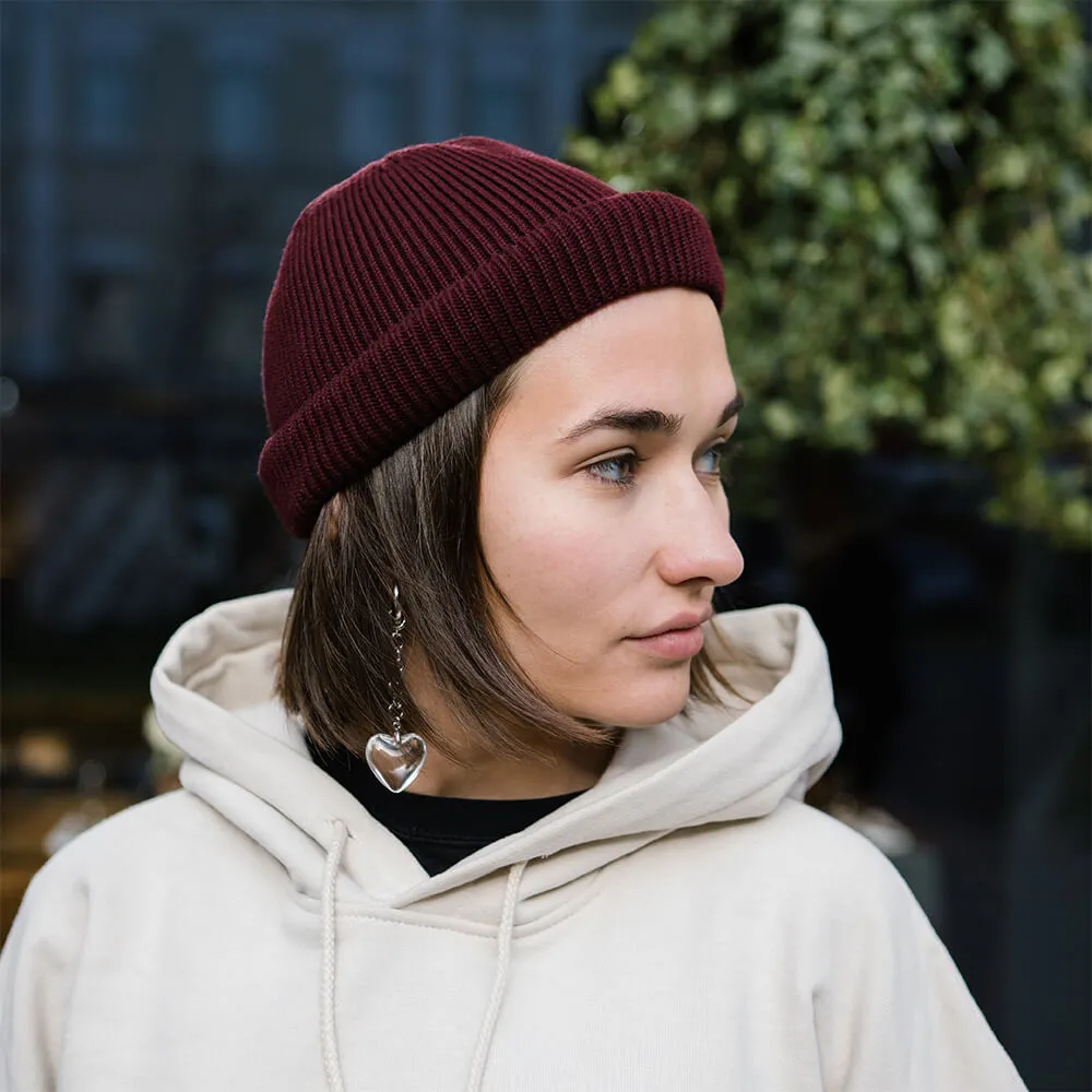 Шапка Меч Knit Short Beanie Bordo - фото 6