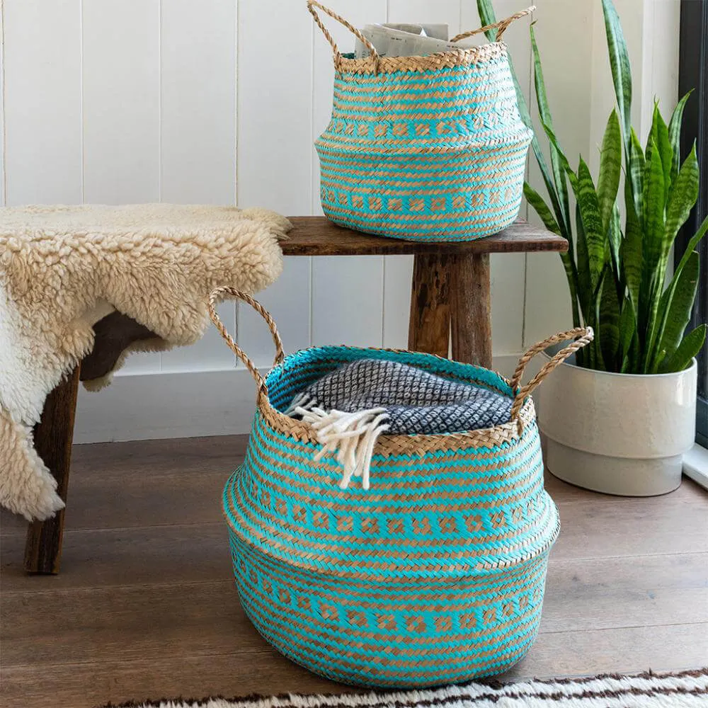 Корзина для белья REX бирюзовая - фото 5