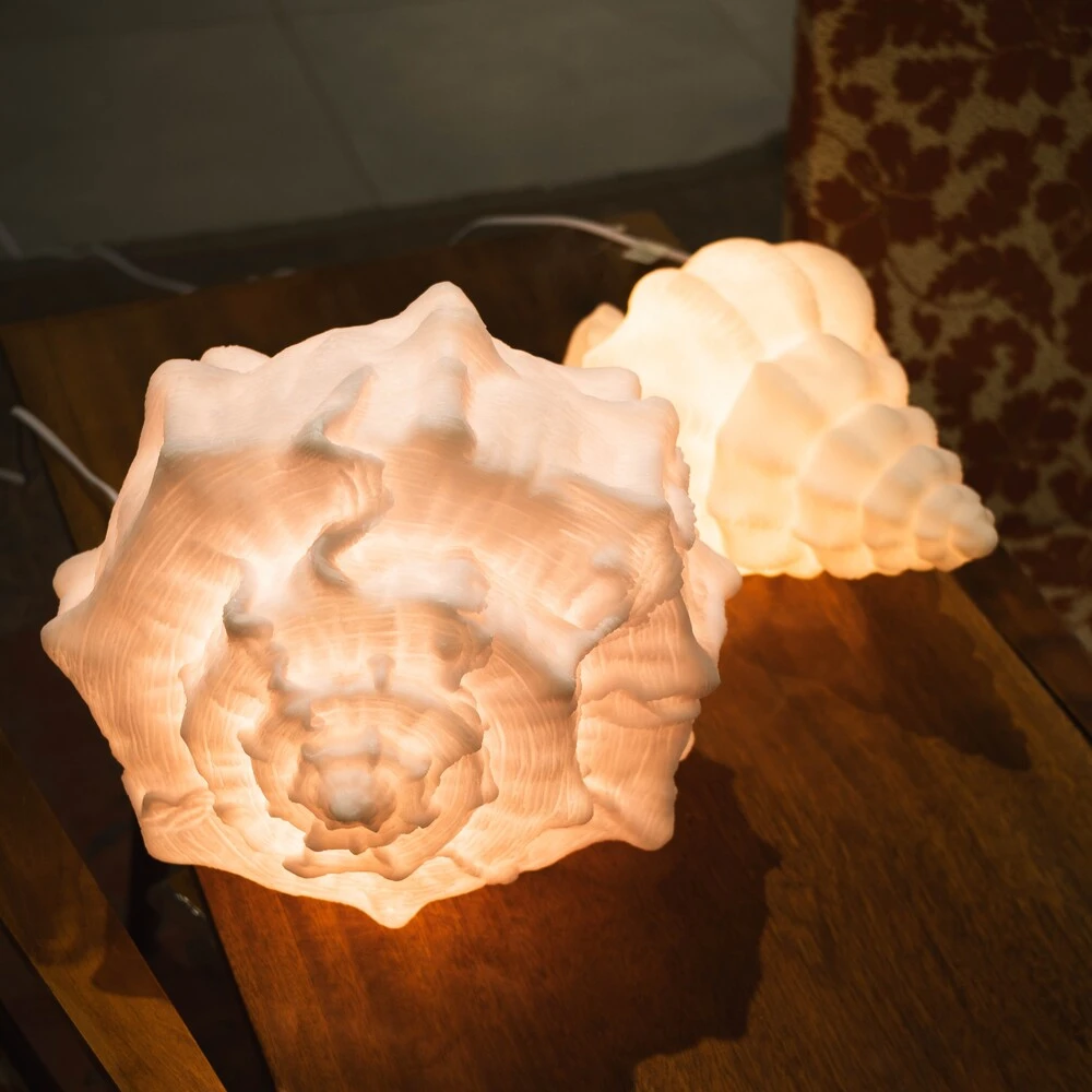 Настольная лампа в форме раковины Kersten спиралевидная - фото 7