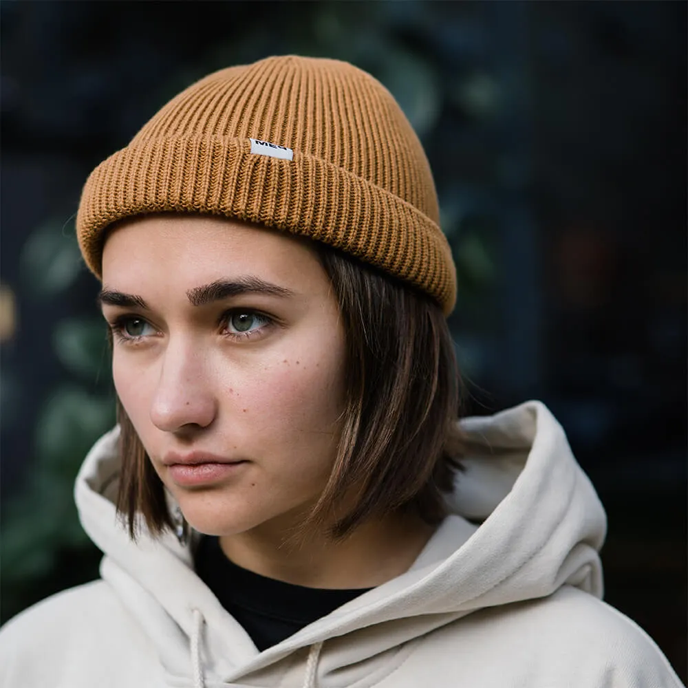 Шапка Меч Knit Short Beanie Mustard - фото 1