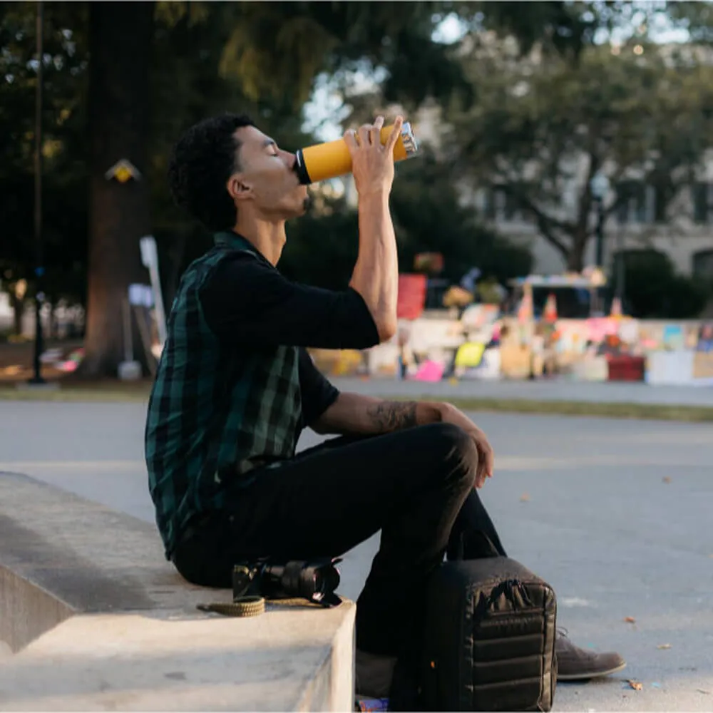 Термокружка Klean Kanteen TKWide 592 мл Cafe Cap Marigold - фото 4